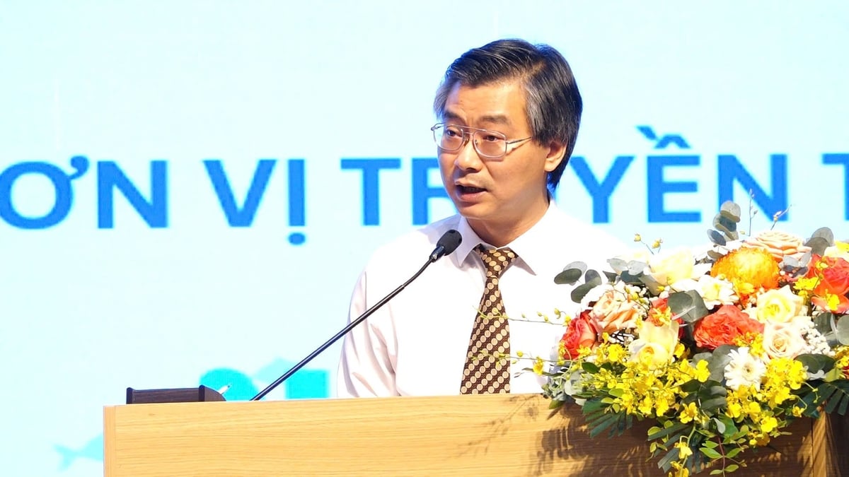 TS. Nguyễn Công Tiệp - Phó Giám đốc Học viện Nông nghiệp Việt Nam cho biết, Hội nghị là dịp để cập nhật tri thức khoa học và công nghệ mới. Ảnh: Minh Nguyễn.